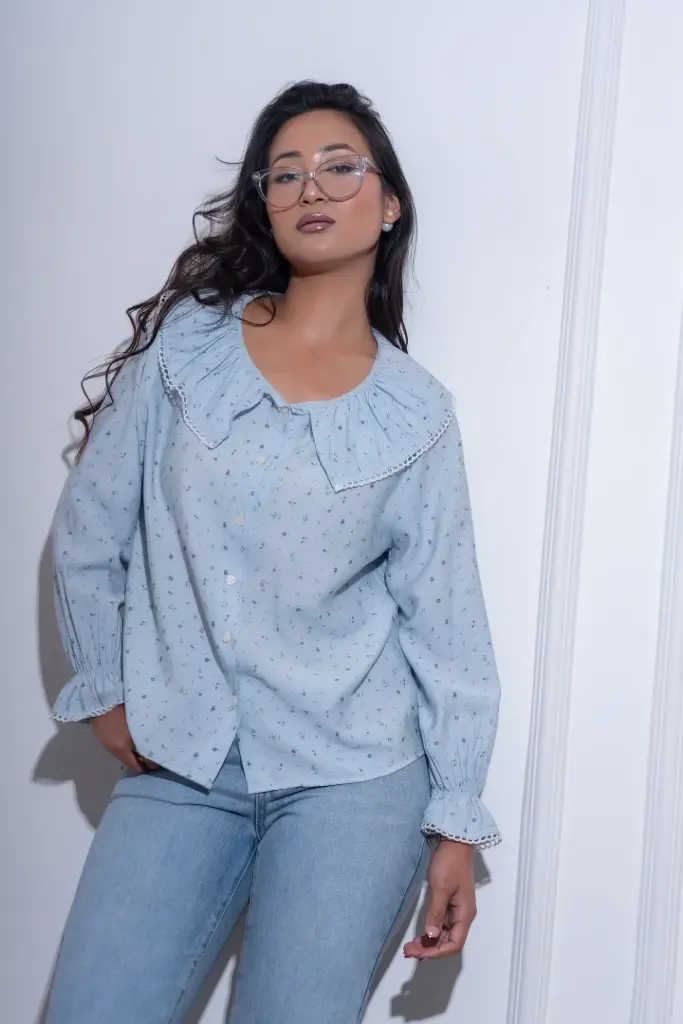 1.3778 8108 LADIES TOPS (BLUE)