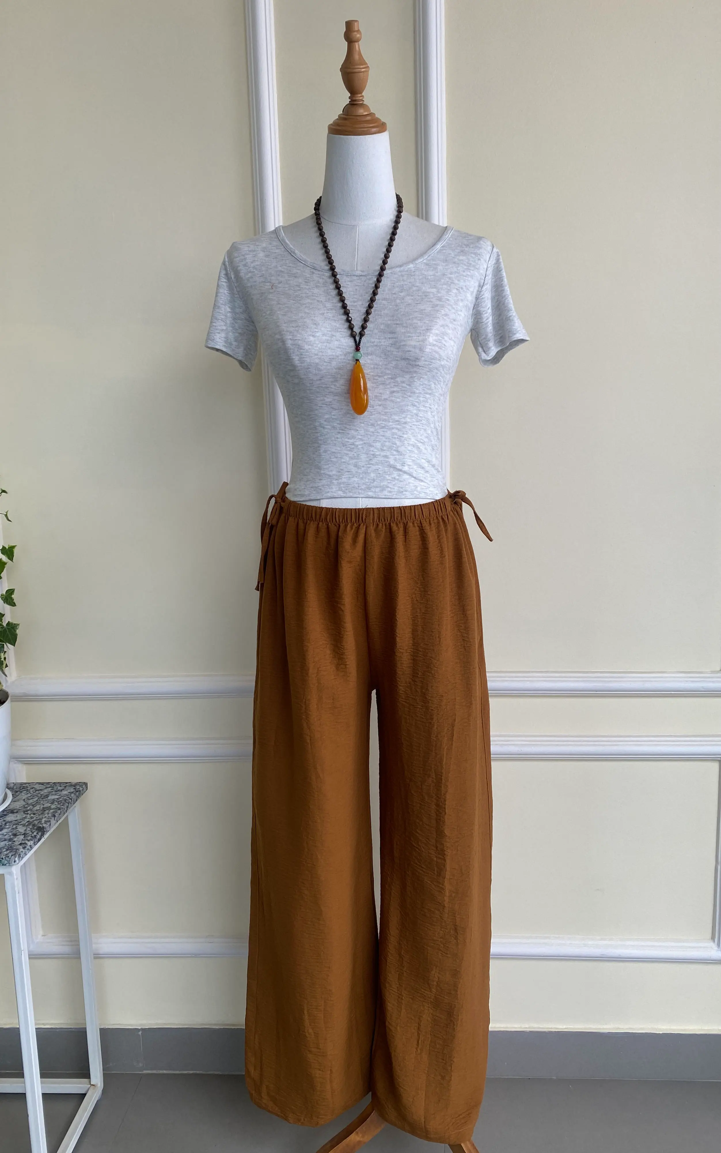 HB SS25-121 Side Seam String Palajjo