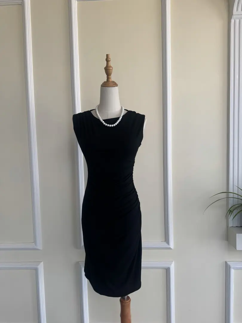 HB SS25-45 Side Ruched Bodycon Dress