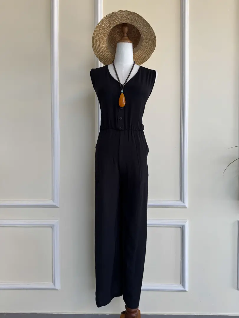 HB SS25-79 Front Button Jumpsuit