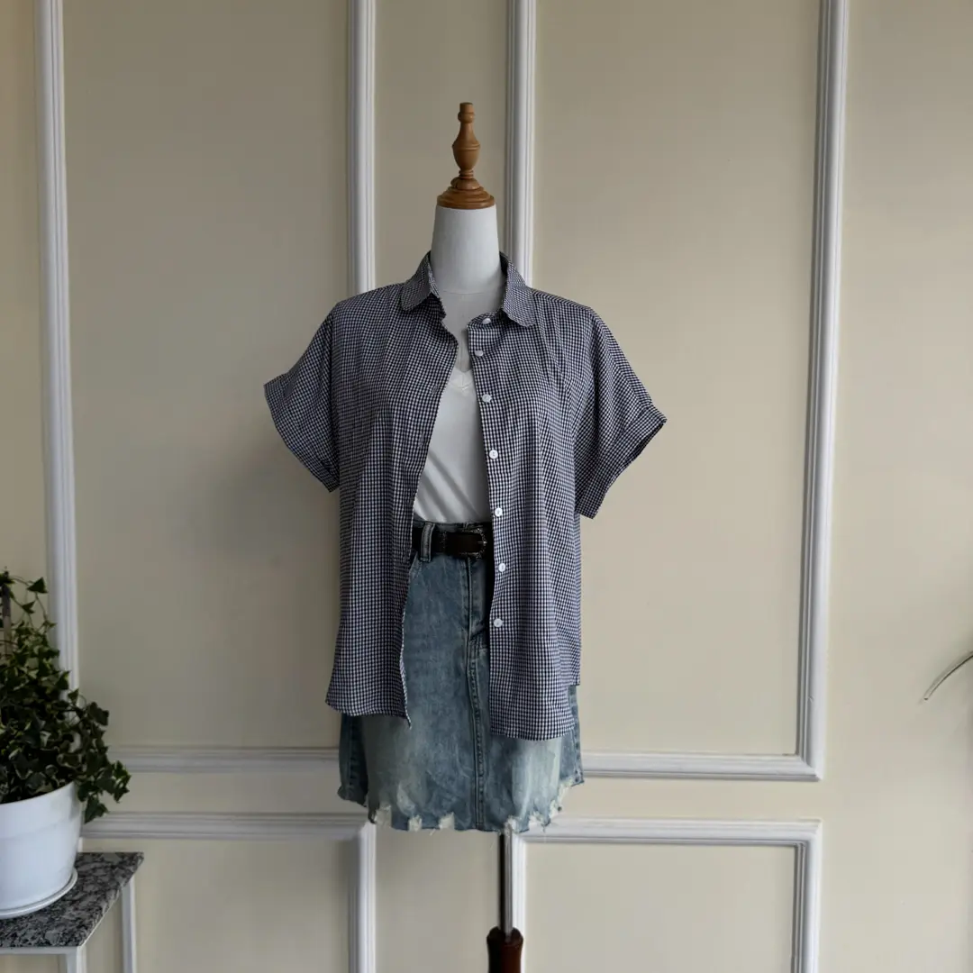 BMO SS25-38 CHECKERED SHIRT