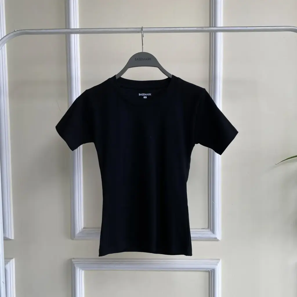 3.28577 HB SS25-190 CREW NECK TEE (BLACK, M)