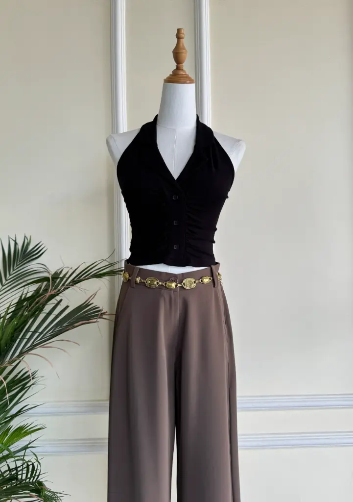 HB SS25-208 WHIMSY HALTER TOP