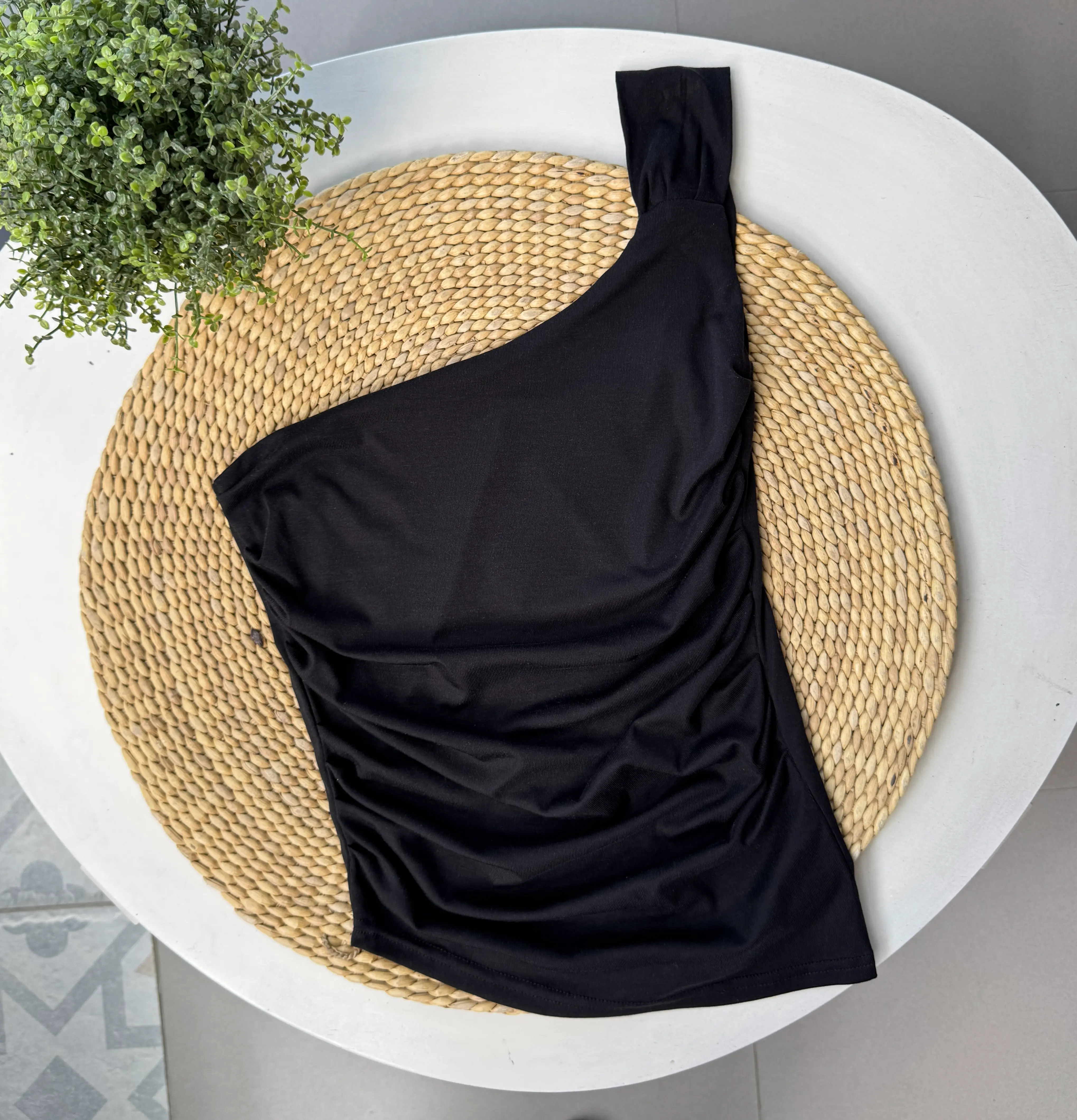 HB SS25-268 ONE SHOULDER TOP