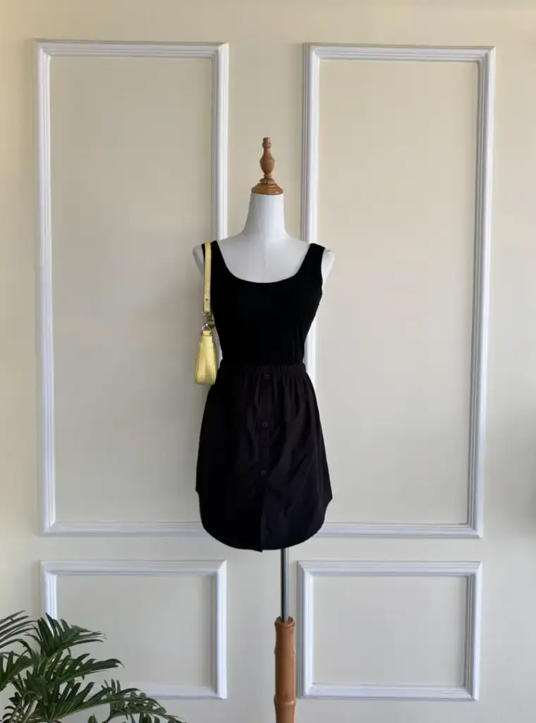 3.32144 HB SS25-298 SKIRT (BLACK, M)