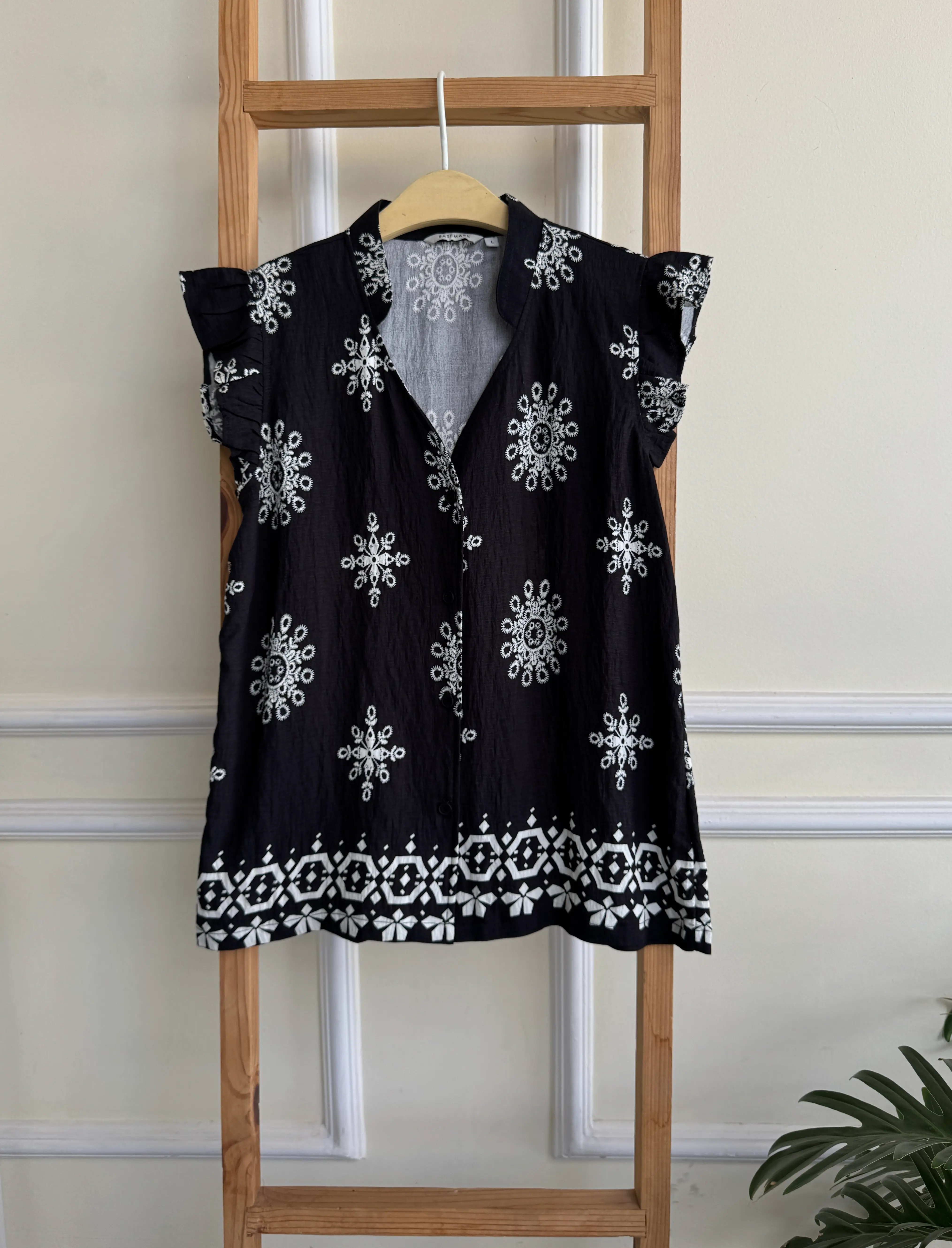 HB SS25-329 BOHO CHINESE TOP