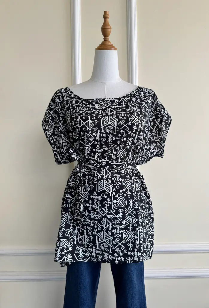 HB SS25-413 TRIBAL TOP
