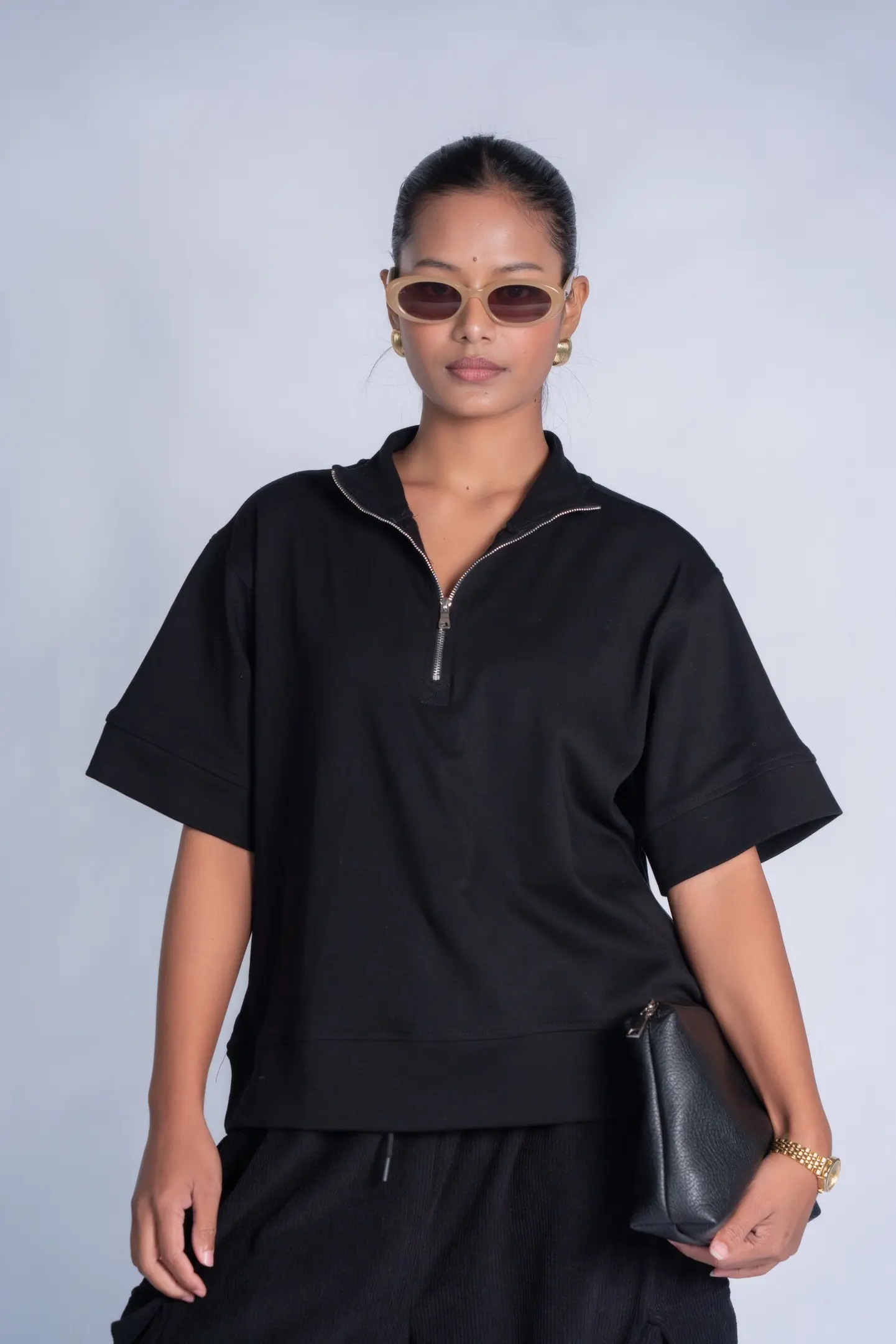 HB SS25-430 QUARTER ZIP UP SWEATSHIRT