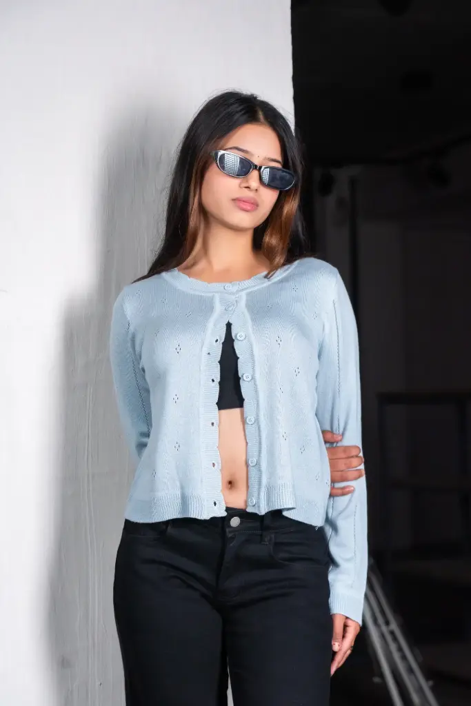3.43107 003 LADIES SWEATER (BLUE)