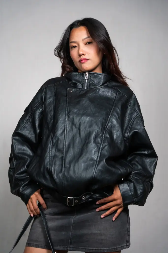 3.44722 6130 PU JACKET (BLACK)