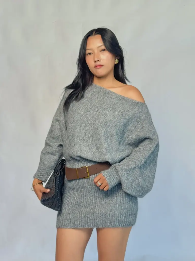 3.45449 2516 LADIES SWEATER (GREY)