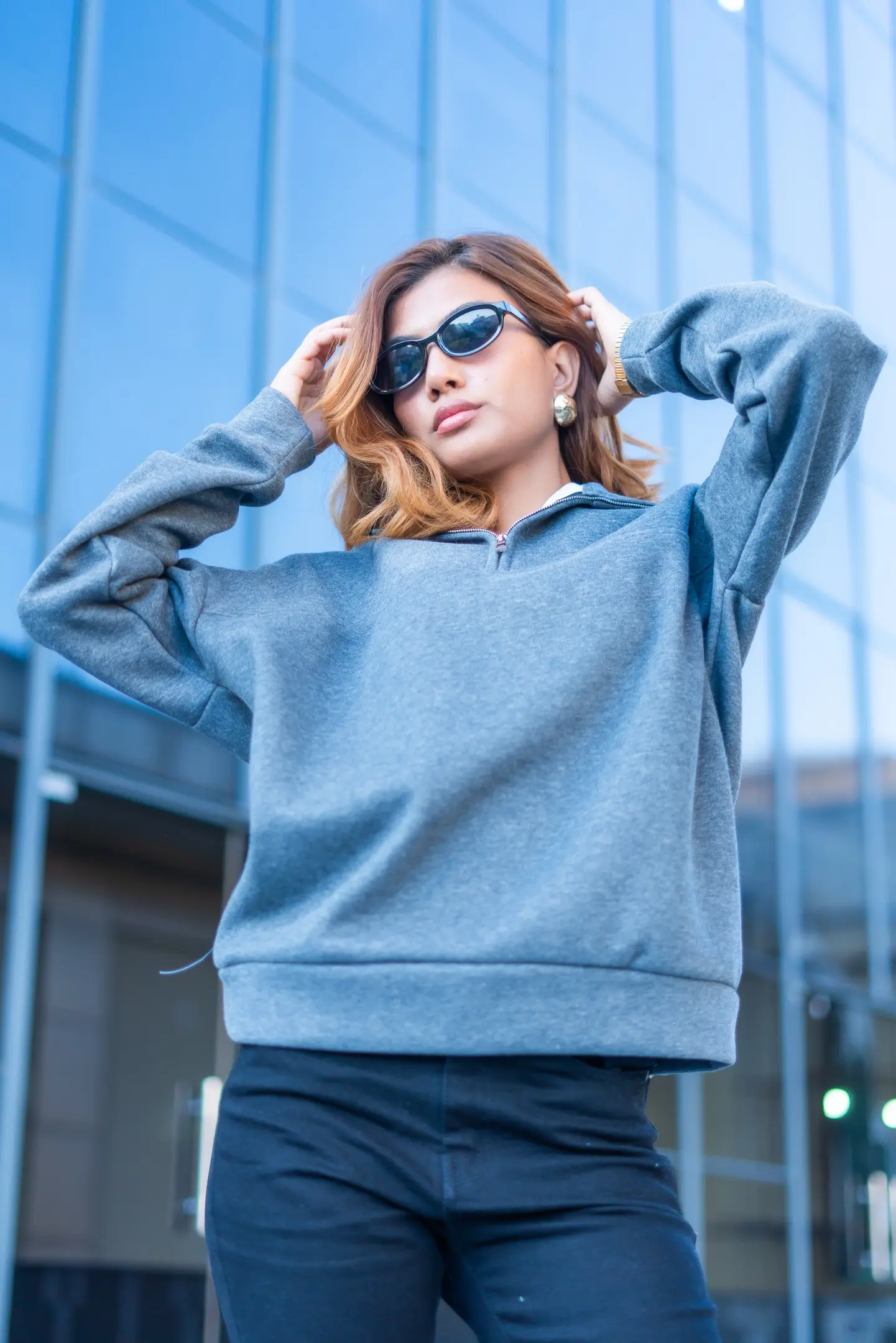 HB AW25-39 HALF ZIP UP SWEAT