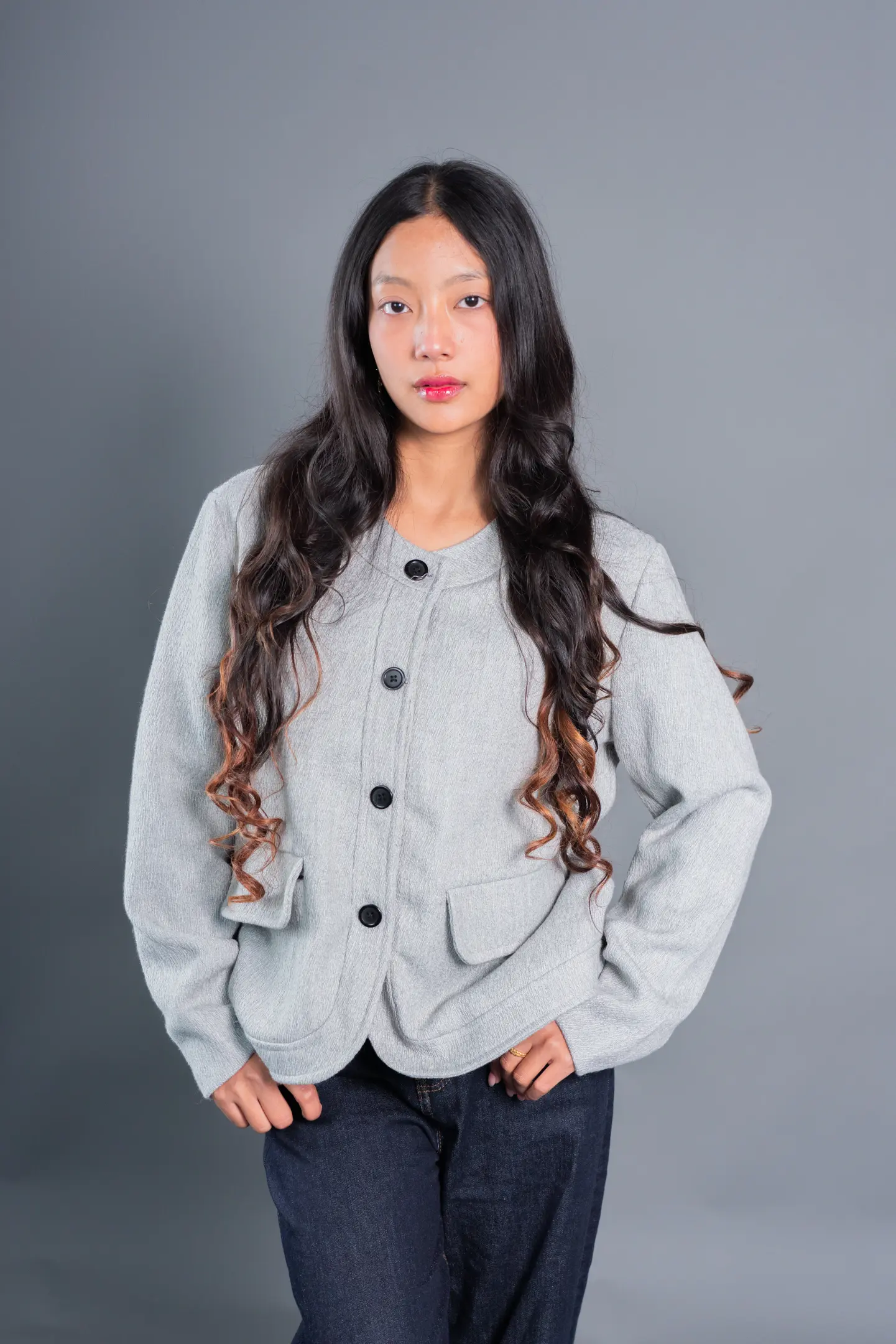 HB AW25-60 TEXTURED SHORT COAT