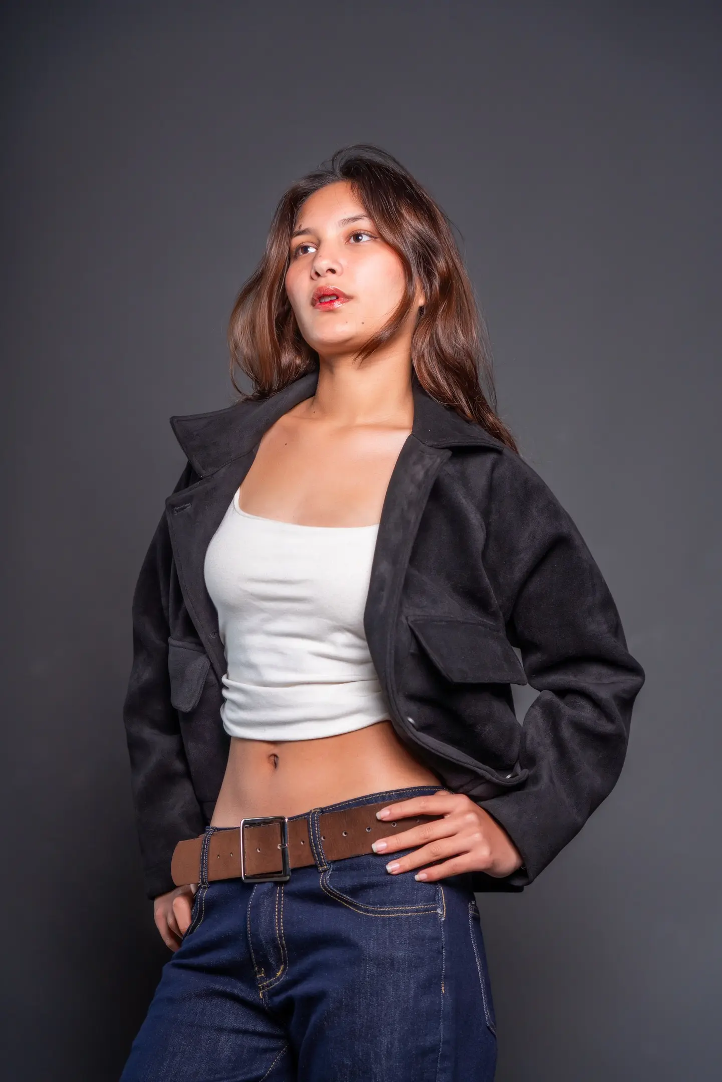 HB AW25-69 SUEDE OVERSHIRT