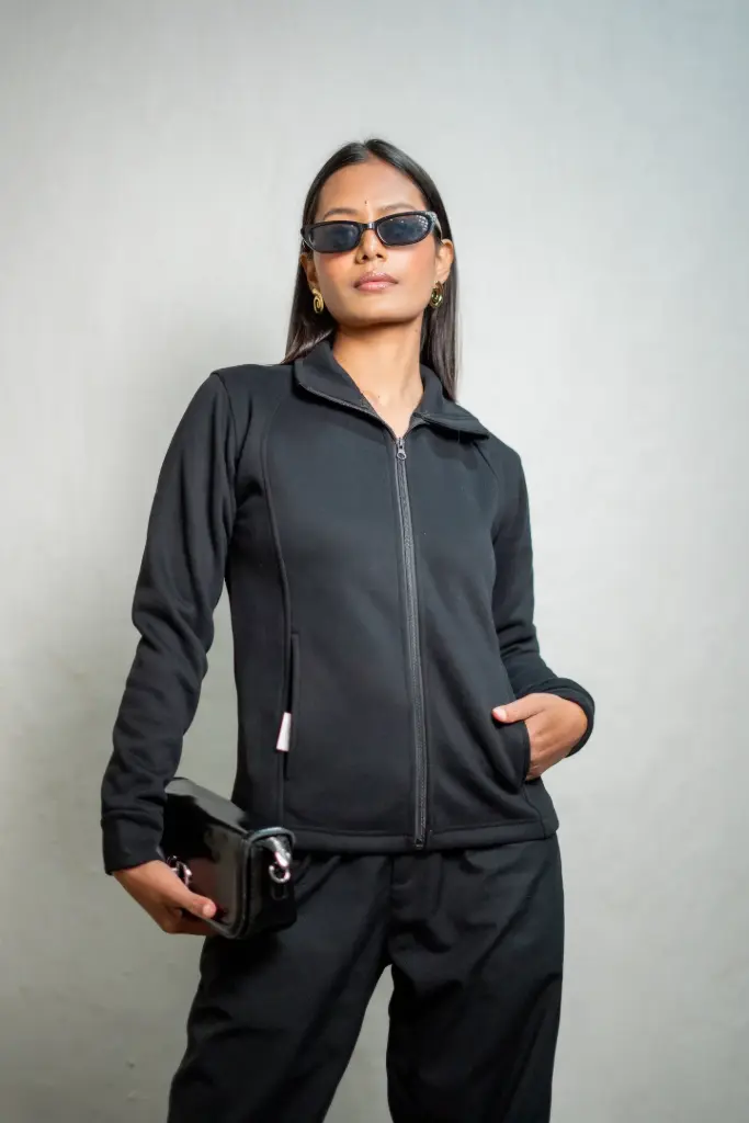3.56344 BMTO AW25-08 ZIP UP JACKET (BLACK, S)