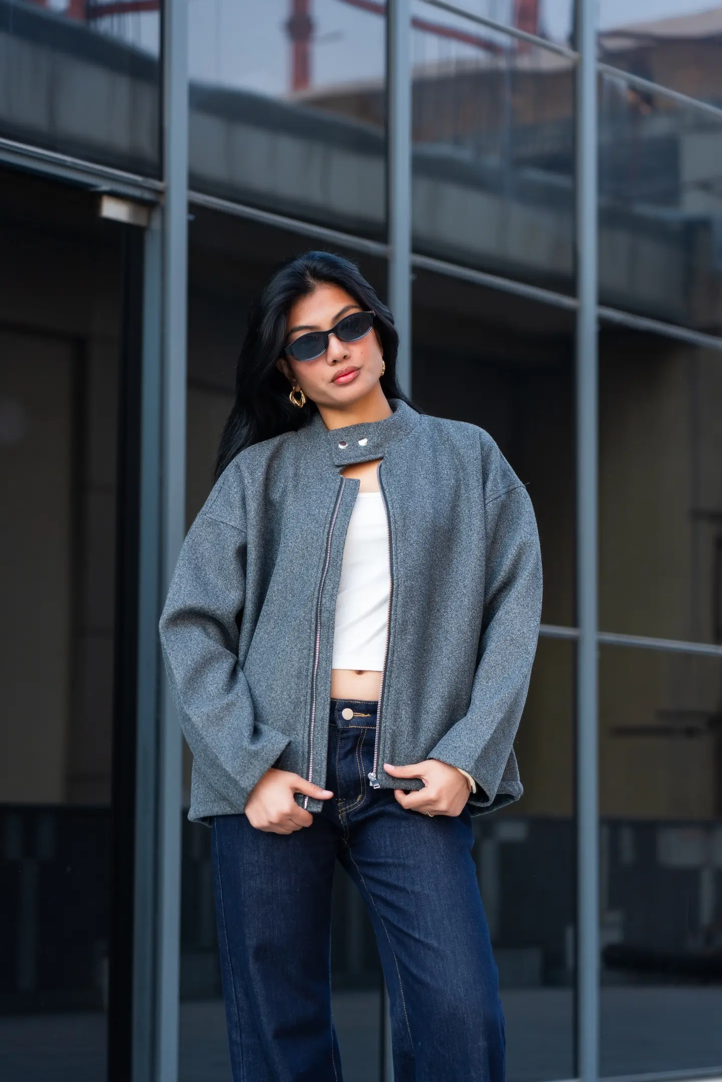 BMTO AW25-13 WOOLEN BIKER JACKET