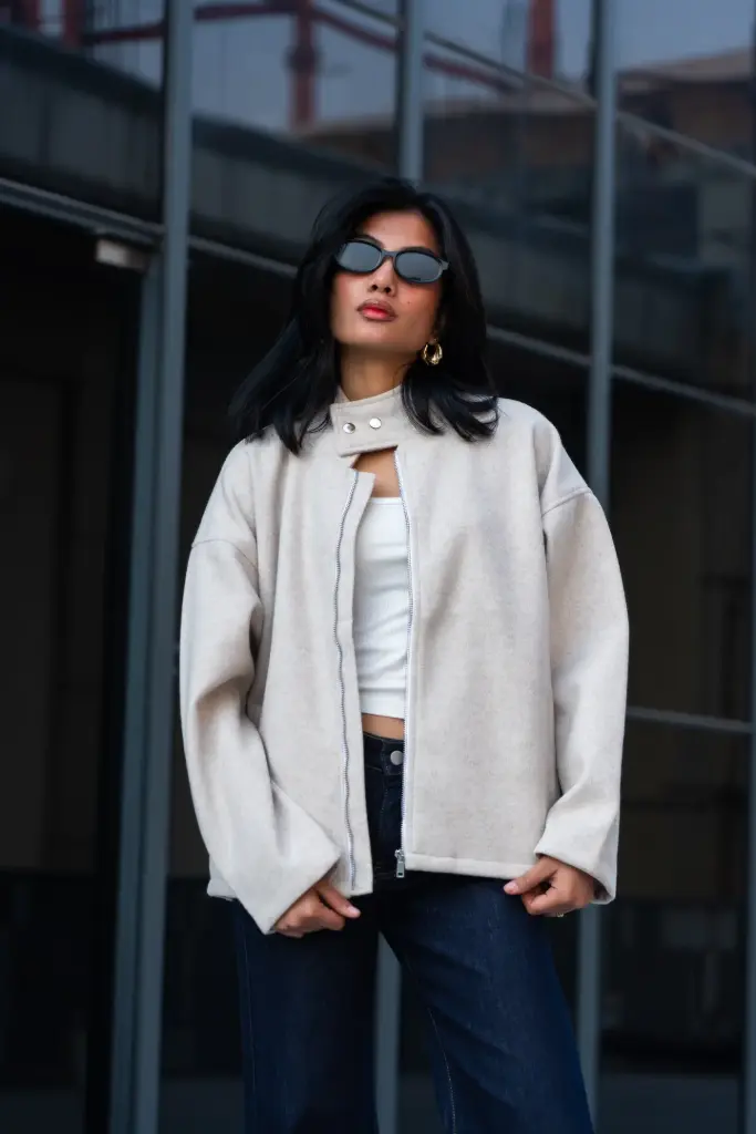 BMTO AW25-13 WOOLEN BIKER JACKET