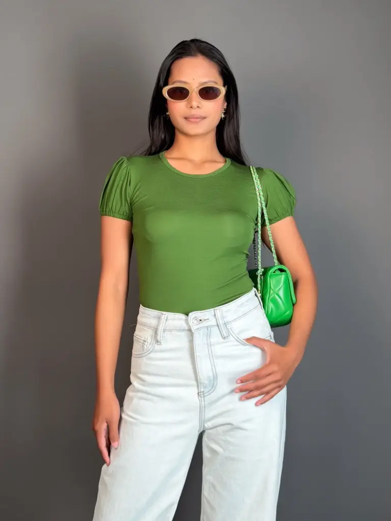 HB SS26-07 PUFF SLEEVE TOP
