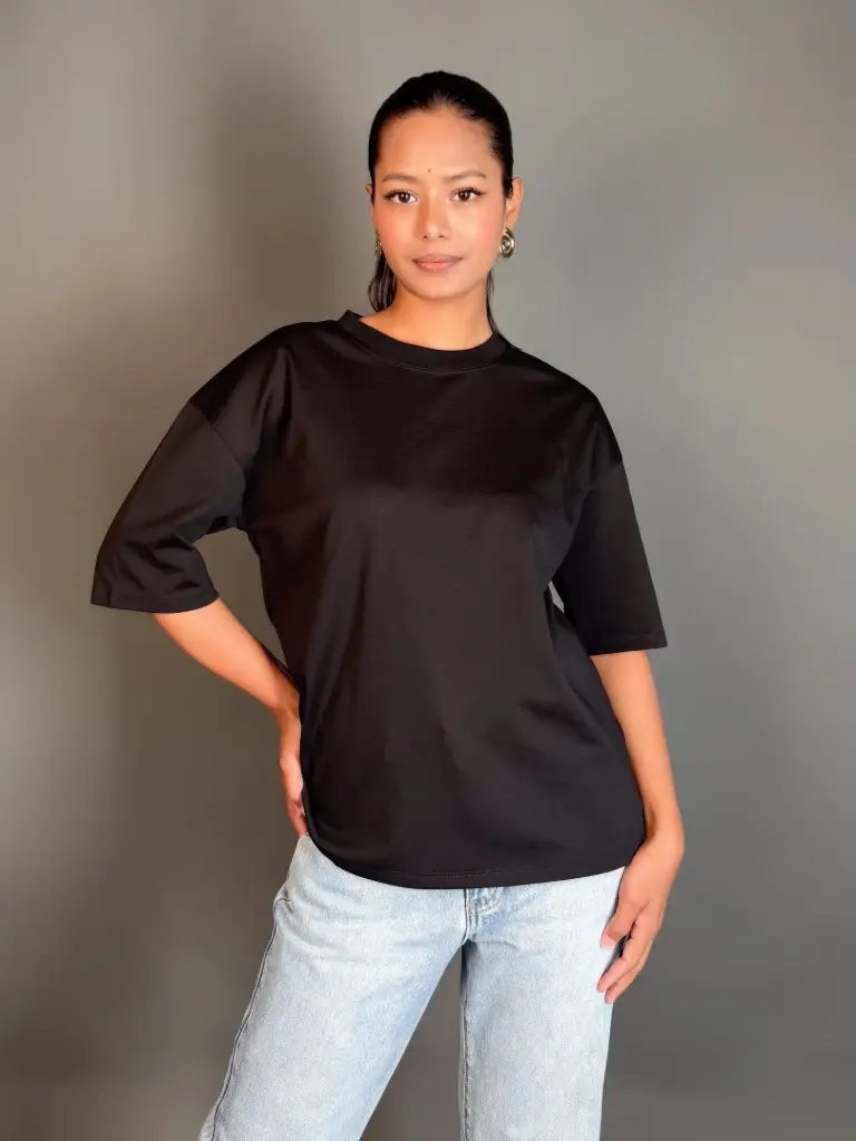 3.59845 HB SS26-31 REGULAR RN TEE (BLACK, S)