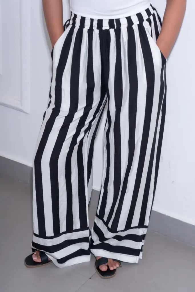 3.60672 HB SS26-47 BOLD STRIPE PALAJJO (S)