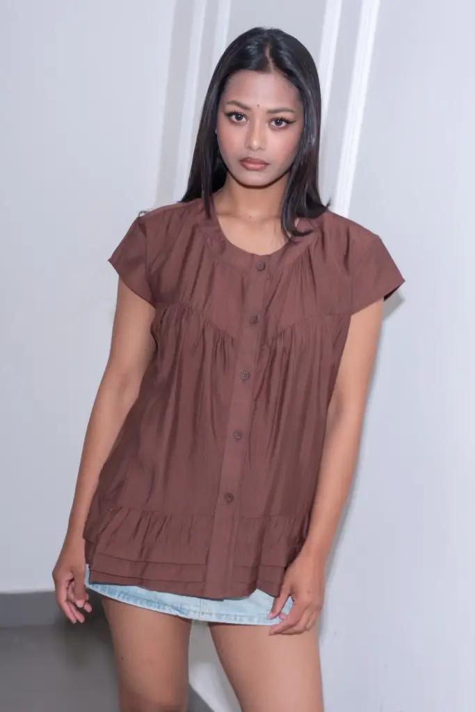 3.63002 HB SS26-38 SOLID GSTHER TOP (ESPRESSO, M)
