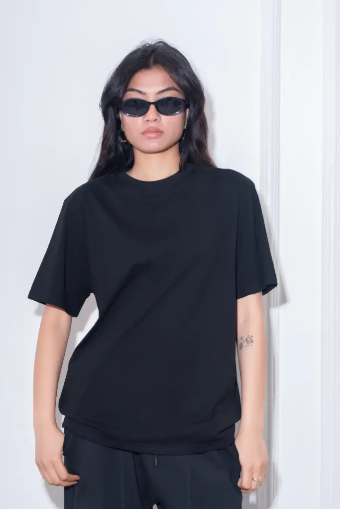 3.65261 HB SS26-92 RELAXED FIT TEE (BLACK, M)