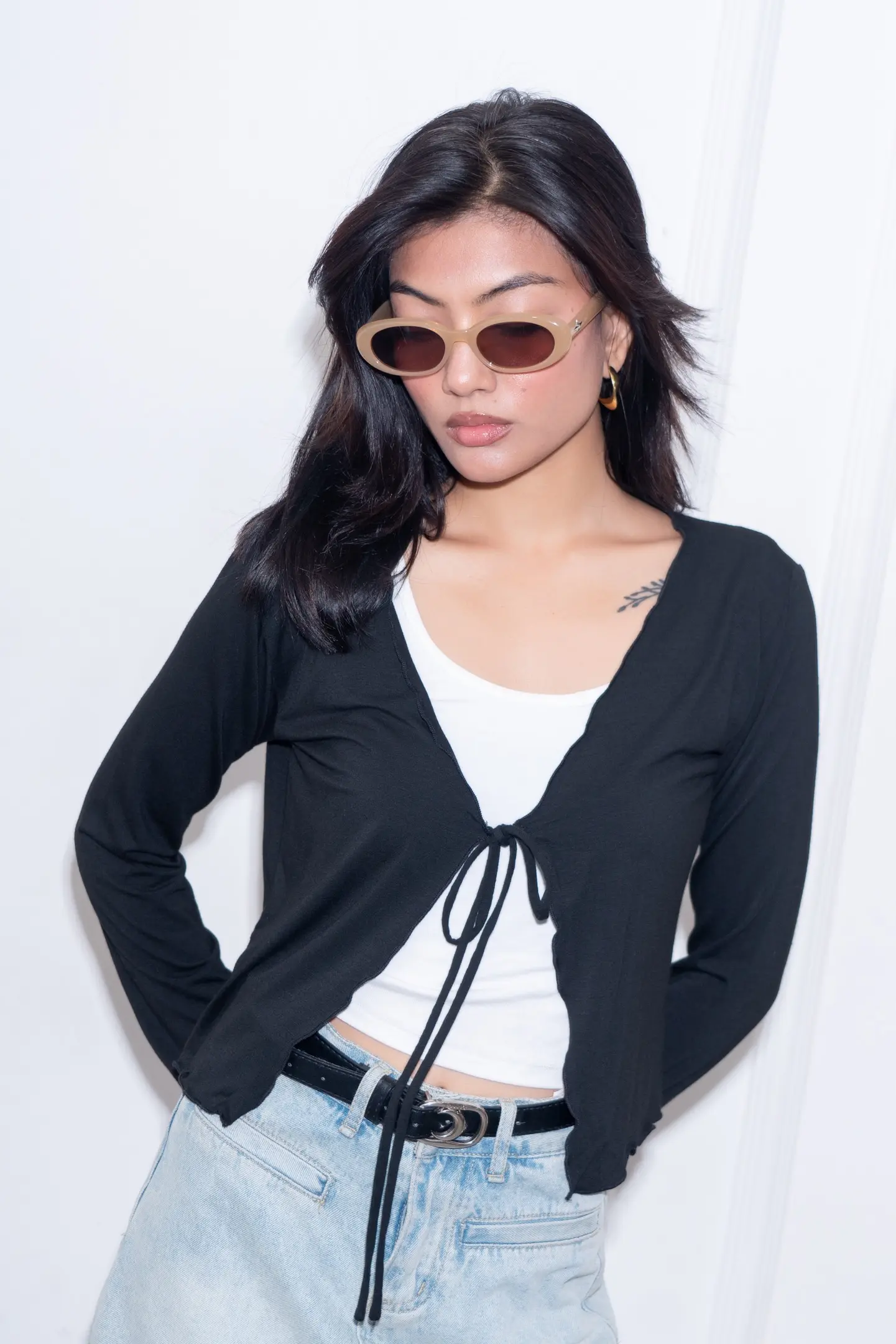 HB SS26-99 TIE CARDIGAN