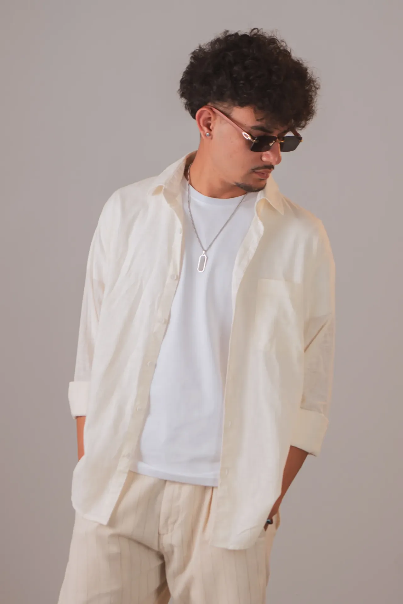 BMNL SS26-15 JIRI LINEN BLEND SHIRT