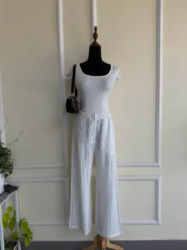 BMO SS25-43 LINEN STRIPE PANT