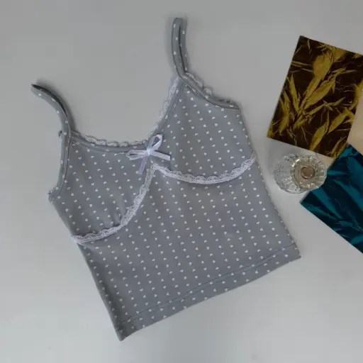 BMO SS25-32 LACEY HEART CAMI