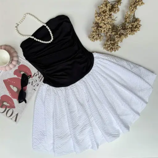 HB SS25-144 BALLOON TUBE DRESS