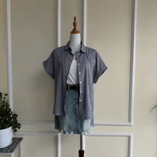 BMO SS25-38 CHECKERED SHIRT