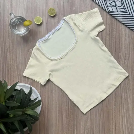 BMO SS25-28 RIBBED LACE TOP