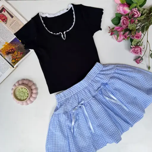 BMO SS25-36 LACEY CROP TOP