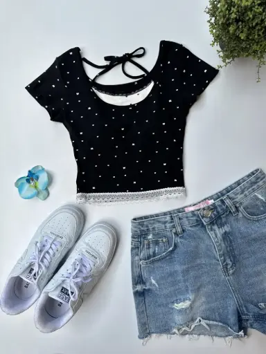 5057 CROP TEE