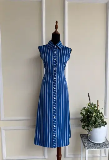 HB SS25-232 STRIPE DRESS