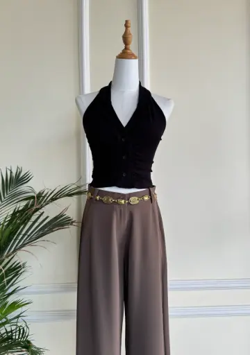 HB SS25-208 WHIMSY HALTER TOP