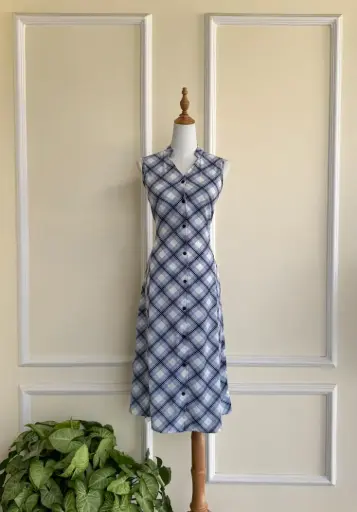 HB SS25-303 CHECKERED DRESS