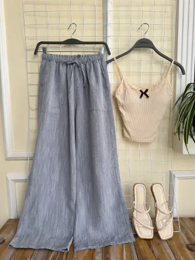 HB SS25-337 LINEN PALAJJO