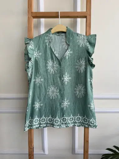 HB SS25-329 BOHO CHINESE TOP