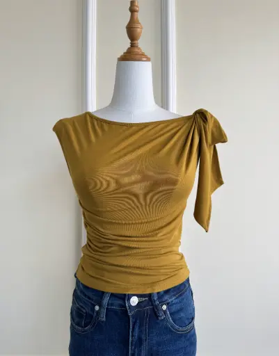 HB SS25-376 SIDE KNOT TOP