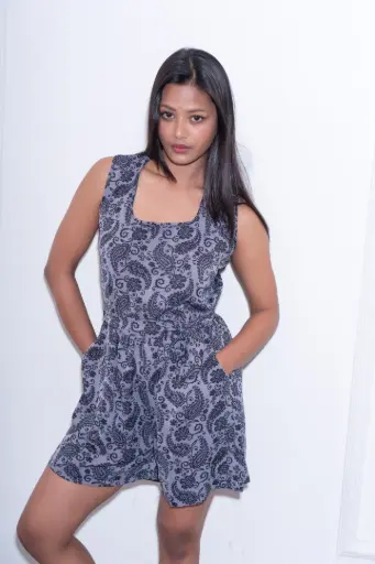 HB SS25-428 PRINTED ROMPER