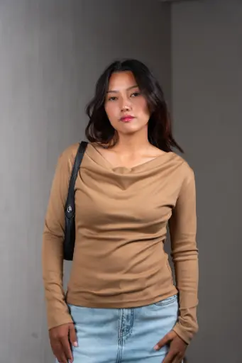 BMO SS25-83 COWL NECK TOP