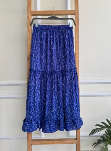 HB SS25-424 RUFFLE DOR SKIRT