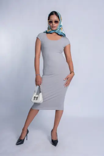 HB SS25-443 CAP SLEEVE BODYCON