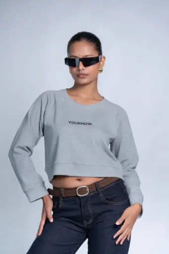 HB SS25-429 CROP SWEATSHIRT