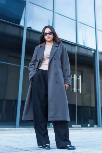 HB AW25-18 BELTED OVERCOAT