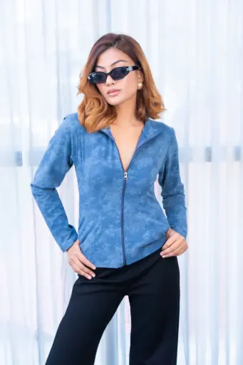 HB AW25-19 TIE DYE FLEECE LULU JACKET