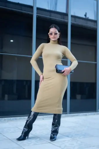 HB AW25-17 HIGHNECK BODYCON