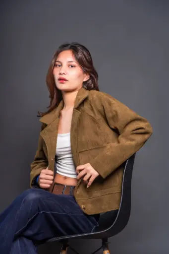 HB AW25-69 SUEDE OVERSHIRT